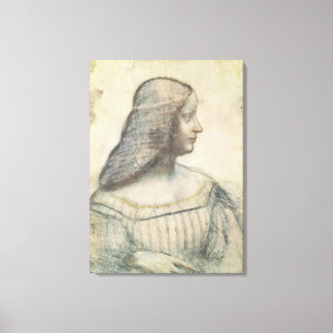 Portret van Isabella d'Este Canvas Afdruk