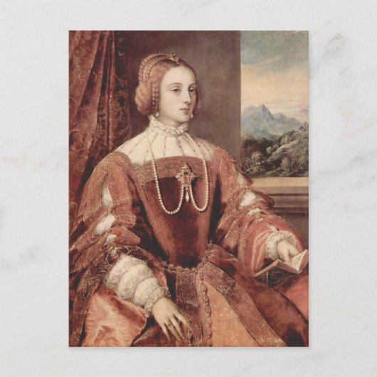 Portret van Isabella van Portugal Briefkaart (Voorkant)