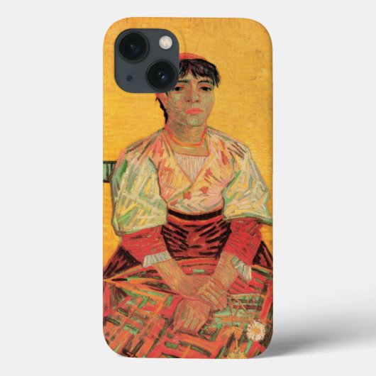 Portret van Italiaanse vrouw van Vincent van Gogh Case-Mate iPhone Case (Achterkant)