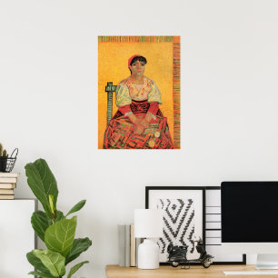 Portret van Italiaanse vrouw van Vincent van Gogh Poster