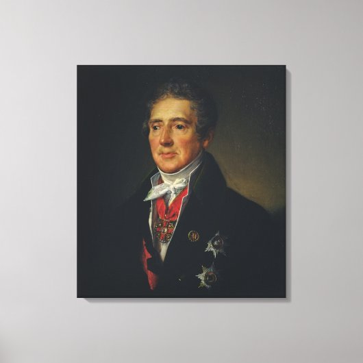 Portret van Ivan Dmitriev, 1835 Canvas Afdruk (Voorkant)