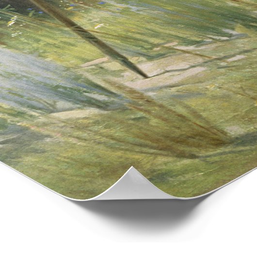 Portret van Ivan Ivanovich Shishkin, 1873 Poster (Hoek)