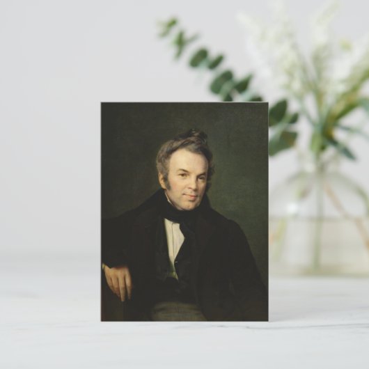 Portret van Ivan Lazhechnikov, 1834 Briefkaart (Staand voorkant)