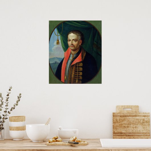 Portret van Ivan Mazepa Poster (Keuken)