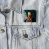 Portret van Ivan Mazepa Vierkante Button 5,1 Cm (In situ)