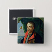 Portret van Ivan Mazepa Vierkante Button 5,1 Cm (Voorkant /achterkant)