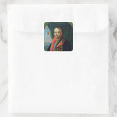 Portret van Ivan Mazepa Vierkante Sticker (Tas)