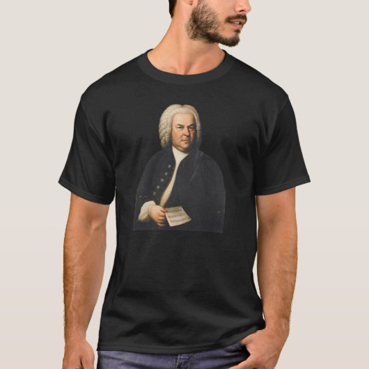 Portret van J.S. Bach T-shirt (Voorkant)