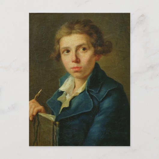 Portret van Jacques-Louis David als Jeugd Briefkaart (Voorkant)