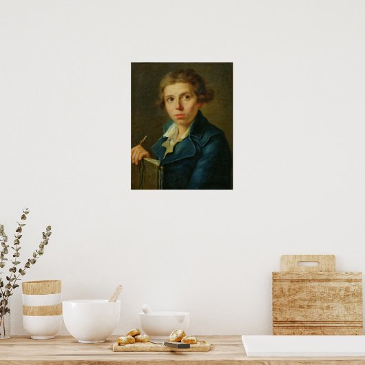 Portret van Jacques-Louis David als Jeugd Poster (Keuken)