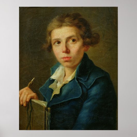 Portret van Jacques-Louis David als Jeugd Poster (Voorkant)
