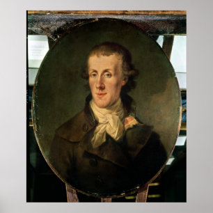 Portret van Jacques Pierre Brissot Poster