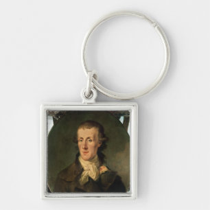 Portret van Jacques Pierre Brissot Sleutelhanger