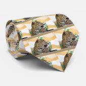 Portret van jaguar stropdas (Opgerold)