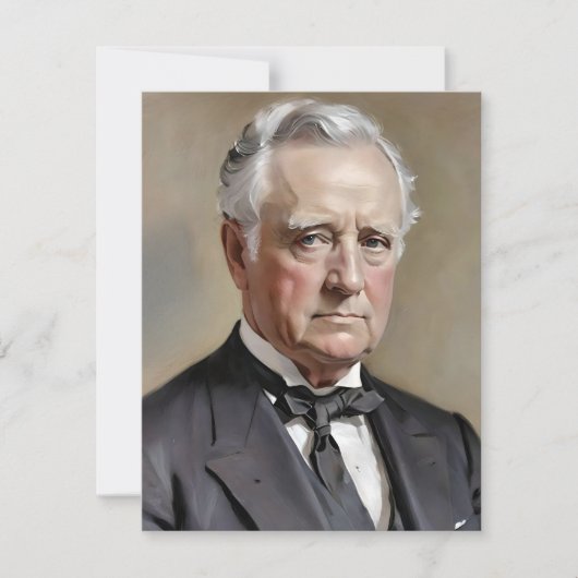 Portret van James Buchanan Feestdagenkaart (Voorkant)