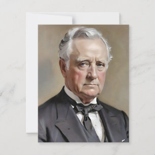 Portret van James Buchanan Feestdagenkaart