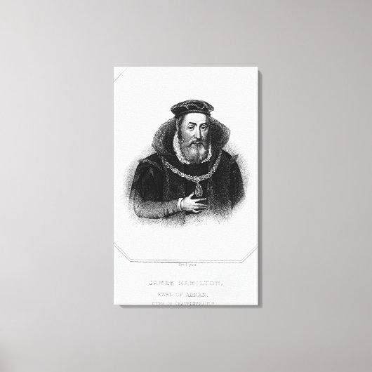 Portret van James Hamilton 2nd Earl of Arran Canvas Afdruk (Voorkant)