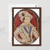 Portret van James I, koning van Engeland, ovaal va Briefkaart (Voorkant / Achterkant)