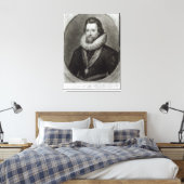 Portret van James I na een miniatuur van Canvas Afdruk (Insitu (Slaapkamer))