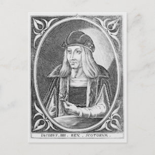 Portret van James IV van Schotland Briefkaart