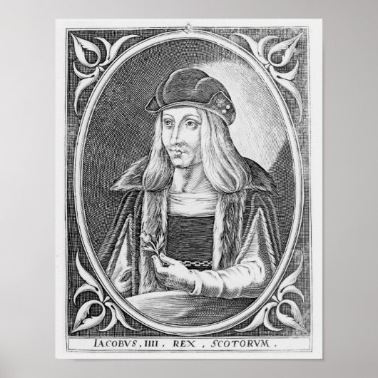 Portret van James IV van Schotland Poster (Voorkant)