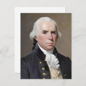Portret van James Madison Feestdagenkaart (Voorkant / Achterkant)