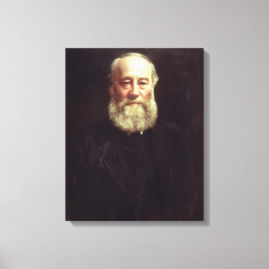 Portret van James Prescott Joule Canvas Afdruk (Voorkant)