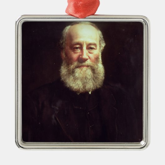 Portret van James Prescott Joule Metalen Ornament (Voorkant)