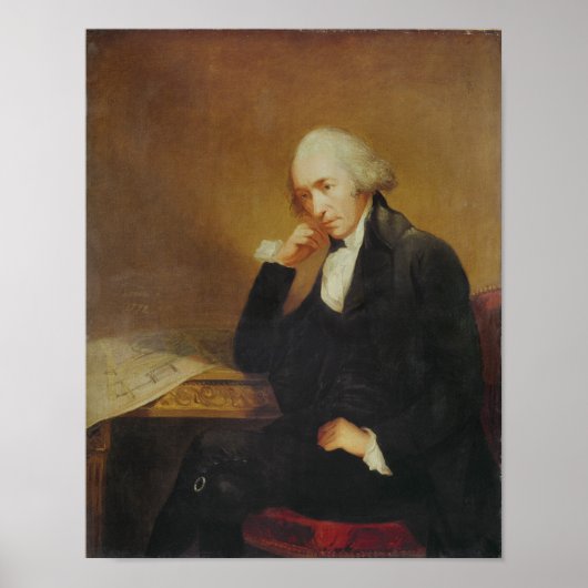 Portret van James Watt 1792 Poster (Voorkant)
