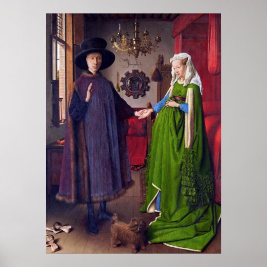 Portret van Jan Van Eyck over het huwelijk - Poste Poster (Voorkant)