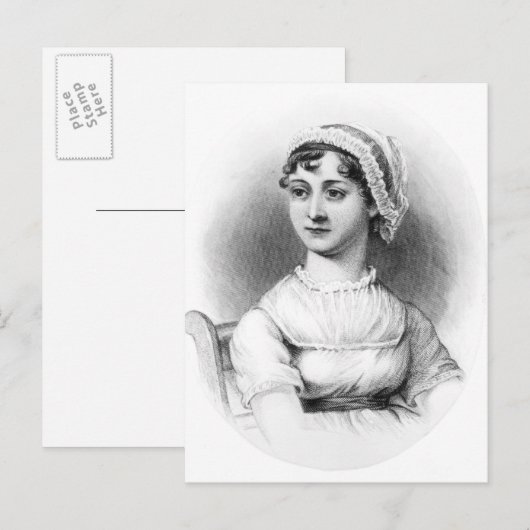 Portret van Jane Austen Briefkaart (Voorkant / Achterkant)