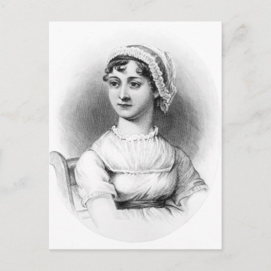 Portret van Jane Austen Briefkaart (Voorkant)