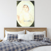 Portret van Jane Austen Canvas Afdruk (Insitu (Slaapkamer))