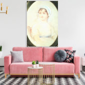 Portret van Jane Austen Canvas Afdruk (Insitu (Woonkamer))