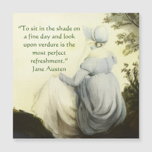 Portret van Jane Austen + citaat
