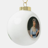 Portret van Jane Austen Keramische Bal Ornament (Links)