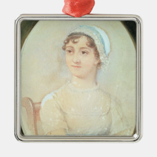 Portret van Jane Austen Metalen Ornament