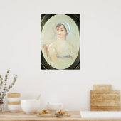 Portret van Jane Austen Poster (Keuken)