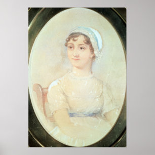 Portret van Jane Austen Poster