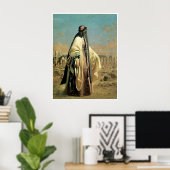 Portret van Jane Digby el Mezrab (Palmyra) 1859 Poster (Thuiskantoor)