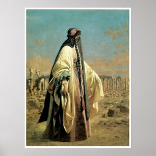 Portret van Jane Digby el Mezrab (Palmyra) 1859 Poster