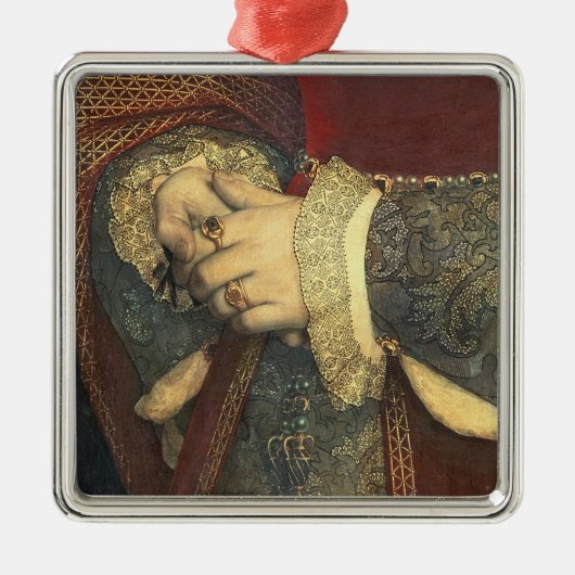 Portret van Jane Seymour, 1536 Metalen Ornament (Voorkant)