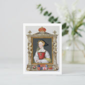 Portret van Jane Seymour (c.1509-37) 3rd Queen of Briefkaart (Staand voorkant)
