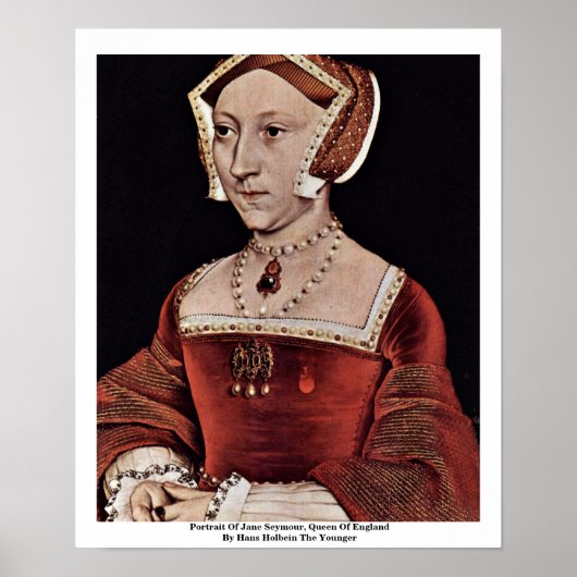 Portret van Jane Seymour, koningin van Engeland Poster (Voorkant)