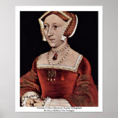 Portret van Jane Seymour, koningin van Engeland Poster (Voorkant)