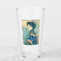 Portret van Japanse vrouw (door Fujishima Takeji)