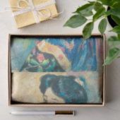 Portret van Japanse vrouw (door Fujishima Takeji) Tissuepapier (Geschenk)