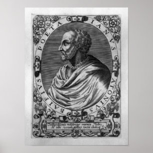 Portret van Jean Antoine de Baif Poster