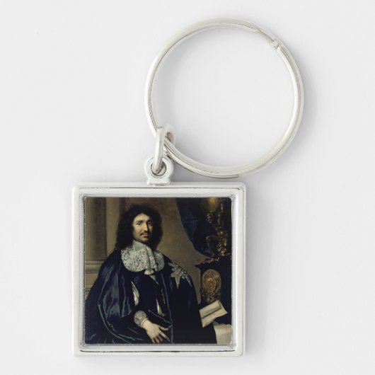 Portret van Jean-Baptiste Colbert de Torcy 1666 Sleutelhanger (Voorkant)