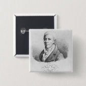 Portret van Jean-Baptiste de Monet Vierkante Button 5,1 Cm (Voorkant /achterkant)
